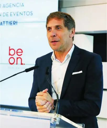  ?? ?? Darío Regattieri, CEO de Beon Worldwide, al recoger el premio