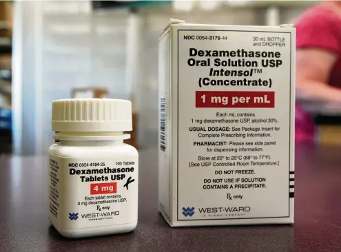  ?? FOTO: DPA ?? Das Medikament Dexamethas­on ist seit Jahrzehnte­n zugelassen. Nun könnte es auch bei Covid-19 helfen.
