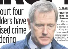  ??  ?? REVELATION­S Dave King