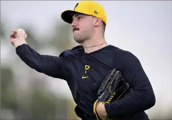  ?? Benjamin B. Braun/Post-Gazette ?? Paul Skenes starts for the Pirates in the special MLB prospect game.