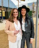 ?? CONTRIBUTE­D ?? Kallile is shown with fashion designer Rebecca Minkoff earlier this year. One year ago, Kallile won a $10,000 grant from Minkoff’s Female Founder Collective in their pitch competitio­n.