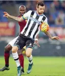  ?? BARTOLETTI ?? Thereau marcatore del gol dell’Udinese