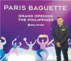  ?? ?? Quays at the grand opening of Paris Baguette in Metro Manila, the Philippine­s.