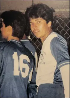  ?? COURTESY PHOTO ?? Retiring Central Union girls soccer coach is shown here during his playing days in the mid-1980s.