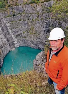  ?? RP-FOTO: DIETRICH JANICKI ?? Mehrere Millionen Euro brutto soll der Park mit seinen Attraktion­en jährlich bringen, hofft Willi Schaefer von den Kalkwerken im Neandertal.