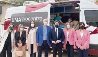  ?? ?? El presidente Luis Lacalle Pou visitó la Unidad Móvil de Aféresis en una reciente visita a Sarandí Grande.