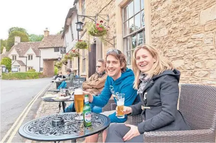  ??  ?? Village pubs provide fuel (and memories) for hikers.