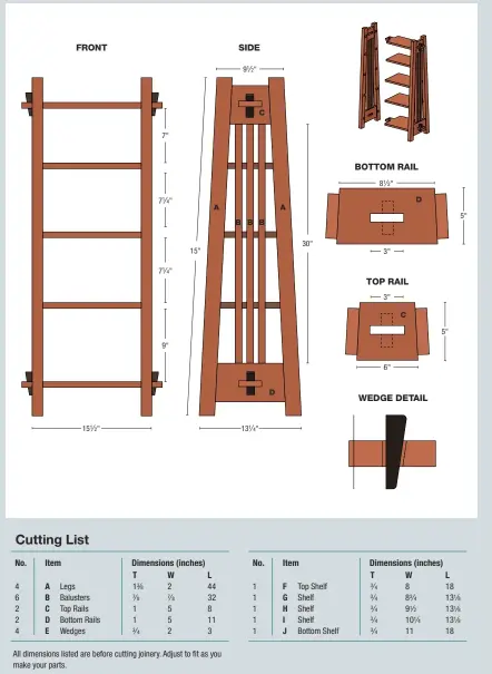  ??  ?? Arts & Crafts Magazine Cabinet