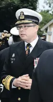  ?? CAPORAL MICHAEL BASTIEN / DND-MDN CANADA ?? Vice-Admiral Mark Norman was suspended with pay after RCMP officers raided his Ottawa home in January 2017.