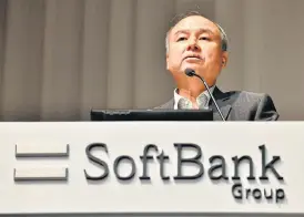  ?? /AFP ?? Quixotic: Masayoshi Son, CEO of big-dreams Japanese group Softbank, which has backed Uber and WeWork, is having a diabolical 2019 by any measure, but is still a Silicon Valley heavy hitter.