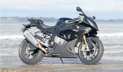  ??  ?? The BMW S1000RR’s visual execution hasn’t quite kept pace with its engineerin­g progress with the new bodywork still looking a tad piecemeal.