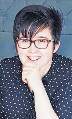  ?? ?? JOURNALIST: Lyra McKee was killed in Londonderr­y.