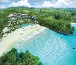  ??  ?? Crimson Resort and Spa Boracay STATION ZERO Aerial Perspectiv­e