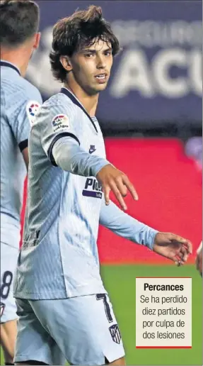  ??  ?? João Félix, en el partido ante Osasuna.