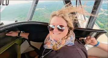  ??  ?? The Old Rhinebeck Aerodrome in Red Hook offers biplane rides lasting about 15 minutes and offering aerial views of the Hudson Valley.