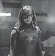 ?? THE CW ?? Javicia Leslie as the caped crusader in a scene from The CW series, “Batwoman.”