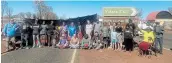  ?? Picture: REUTERS / MUTITJULU COMMUNITY ?? NO-GO: People block the entry to Uluru-Kata Tjuta National Park, home to Australia's revered indigenous site of Uluru, to visitors from Covid-19 hotspots on Monday.