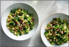  ?? DAVID MALOSH — THE NEW YORK TIMES ?? Quinoa and Broccoli Spoon Salad.