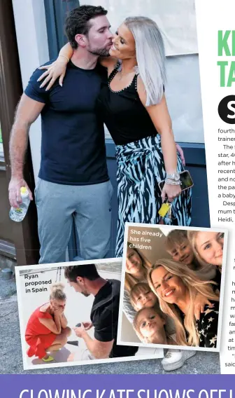  ??  ?? Ryan proposed in Spain
She already has five children