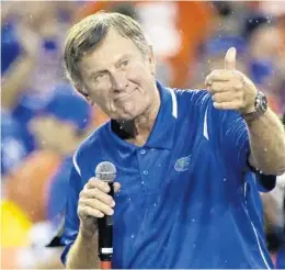  ?? JOHN RAOUX/AP ?? Spurrier was a remarkable 122-27-1 during 12 seasons with the Gators (1990-2001) and 228-89-2 overall in 26 seasons as a head coach at the college level.