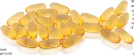 ?? ISTOCK ?? Fish oil supplement­s may help ease depression.