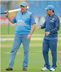  ?? AFP file ?? Ravi Shastri called Dhoni (right) a superstar. —