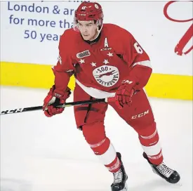  ?? OHL IMAGES ?? Jordan Sambrook joins the Brock men’s hockey team after patrolling the blue line for the Erie Otters and Sault Ste. Marie Greyhounds.