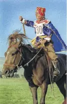  ?? Gail Fisher / Los Angeles Times ?? A boy trains for Mongolia's Nadaam festival race.