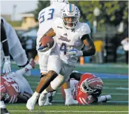  ??  ?? Tulsa running back D’Angelo Brewer is fourth in the country with 447 rushing yards through three games. That includes a 262-yard performanc­e in a win over Louisiana.