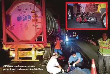 Wanita Maut Motor Rempuh Treler Rosak Pressreader