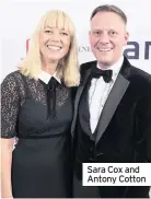  ??  ?? Sara Cox and Antony Cotton