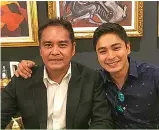  ??  ?? Coco Martin with new cast member John Arcilla