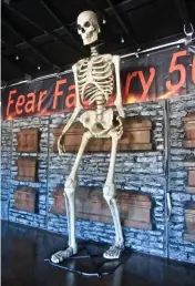  ?? (Special to the Democrat-Gazette/ Marcia Schnedler) ?? BOTTOM RIGHT
Skeletons are essential decoration at Fear Factory 501 haunted house.