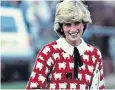  ?? ?? Woolly thinking: Gyles in his new range of jumpers. Above: Princess Diana was a fan. Right: with designer George Hostler