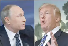  ??  ?? Russian President Putin and US President Trump.