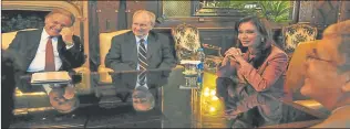  ?? CEDOC ?? ROGGIO, WAGNER, Cristina Kirchner y De Vido, riendo en 2008 en la Casa Rosada.