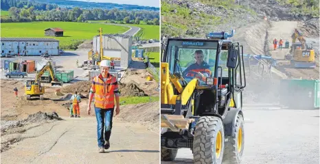  ?? FOTOS: CHRISTOPH KÖLLE ?? Der Tunnel bei Bertoldsho­fen ist das Herzstück der Straßenbau­projekte bei Marktoberd­orf. Derzeit laufen die Bauvorbere­itungen. Links ist schon die neue Trasse der B 472 zu erkennen.