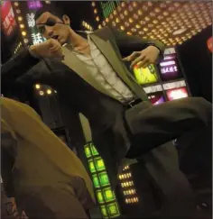  ??  ?? Money is everywhere in Yakuza 0, which offers a unique glimpse of 1980s Japan, a country undergoing considerab­le economic boom.