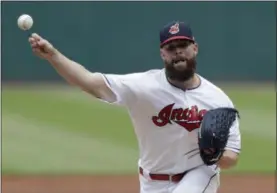  ?? TONY DEJAK — ASSOCIATED PRESS ?? Corey Kluber delivers during the first inning against the White Sox on May 30.