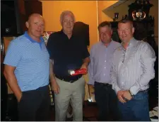  ??  ?? Fergus O’Callaghan, Con Nolan, Seamus Bailey with Captain Michael McKeown.