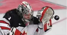  ?? JASON KRYK/THE CANADIAN PRESS ?? At the 2010 and 2014 Winter Olympics, Shannon Szabados was in net as the Canadian women’s team won gold.