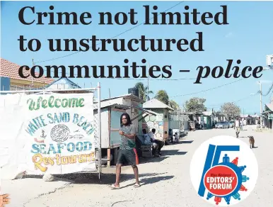  ?? JERMAINE BARNABY/FREELANCE PHOTOGRAPH­ER ?? A sign inviting persons to enter a restaurant in Rocky Point, Clarendon.