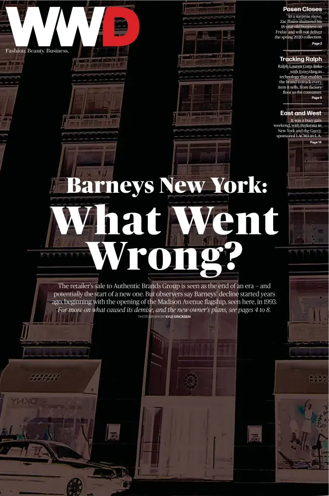 Barneys New York, the Beloved Retailer, Files For Bankruptcy