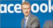  ?? BLOOMBERG ?? Facebook chief executive officer Mark Zuckerberg