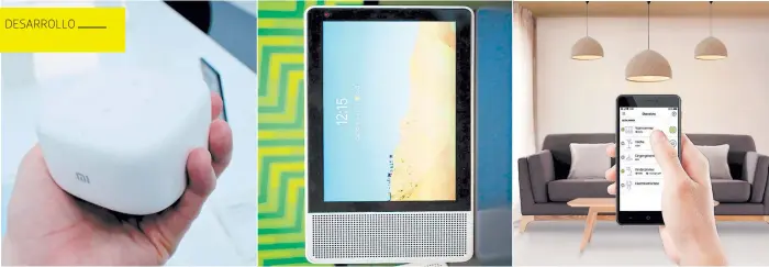  ?? Llega con un precio accesible y capaz de convertirs­e en un asistente para el hogar y personal. Enfocado en competir con Amazon Echo Show, el gigante de Internet trabaja en una pantalla inteligent­e con capacidad de altavoz. Se conecta a nuestra red Wi-Fi y ?? Xiaomi mi ai Speaker mini GooGle lleGará con Smart diSplay tp-link lB120 BomBilla led