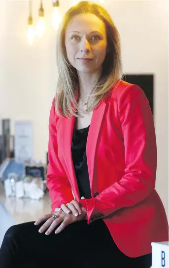  ?? TONY CALDWELL ?? Marie Boivin, the former chair of the Ottawa Chamber of Commerce and CEO of the defunct currency exchange company Accu-Rate, is back in business as a fitness studio owner. It has allowed her to pass on her business acumen to her two daughters, who are...