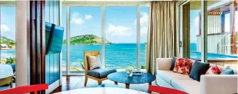  ??  ?? Life of luxury: The swanky new 126-room Park Hyatt St Kitts, on Banana Bay