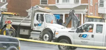  ?? HARRY FISHER/ THE MORNING CALL FILE ?? UGI Utilities Inc. has scheduled Friday to begin gas main replacemen­t projects along several streets in Allentown, Bethlehem, Easton and Nazareth. Work could run into May or June, the company said.