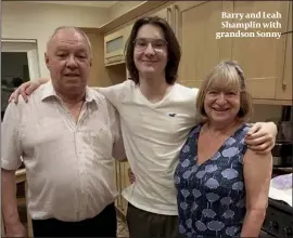  ?? ?? Barry and Leah Shamplin with grandson Sonny
