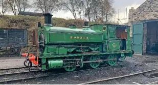  ?? TANFIELD RAILWAY ?? Andrew Barclay 0-6-0ST Horden sits outside Marley Hill engine shed in October, awaiting final testing after an eight-year restoratio­n.